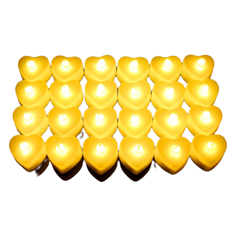 Heart-Shaped Flameless Candles 2