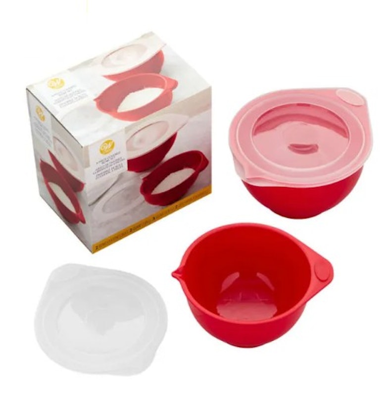 2 Piece Covered Mixing Bowls with Lids 2
