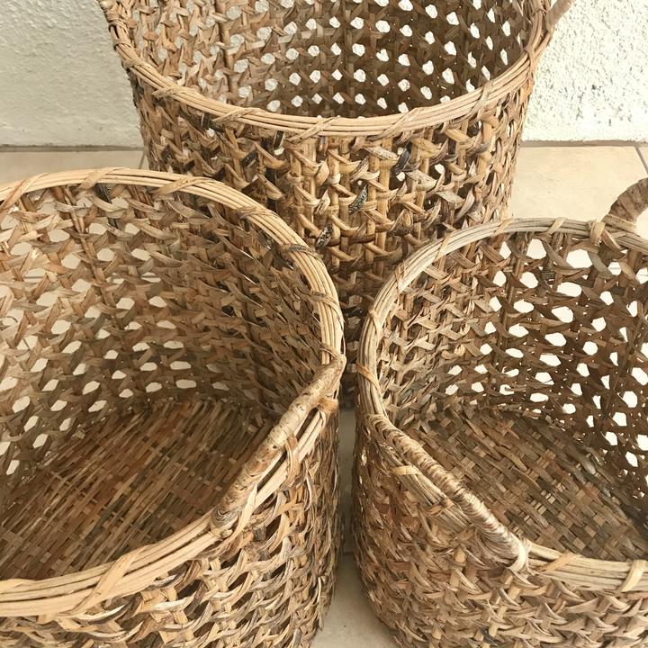 Dark Clover Round Basket 2