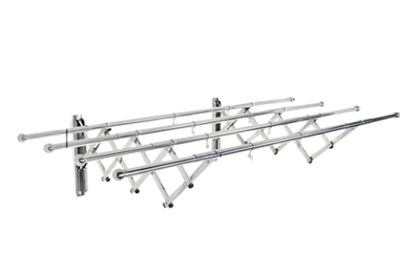 Foldable Stainless Retractable Wall Mounted Clothes Rack 1