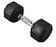 Toby's Sports Rubber Hex Dumbbell 20lbs 1