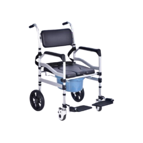 Foldable Commode Chair with Wheels 1