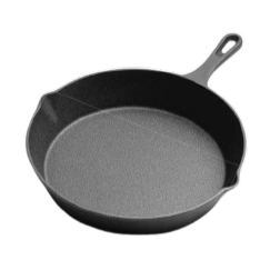 25cm Cast Iron Skillet Pan 1