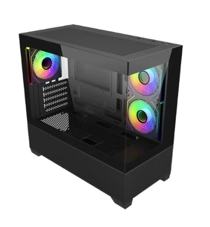Tempered Glass mATX PC Case	  1