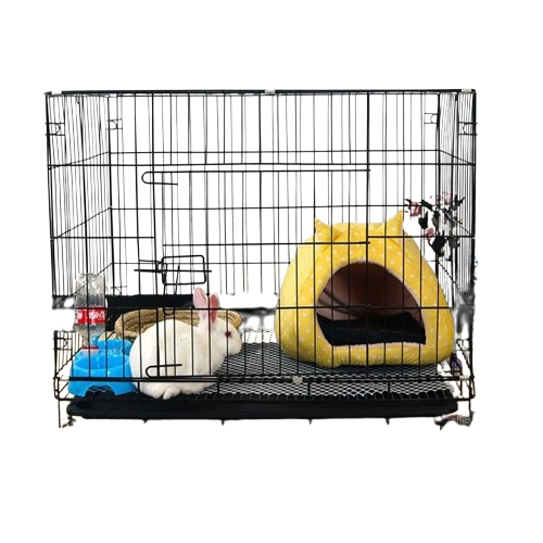 Coated Foldable Metal Wire Cage With Removable Tray 1