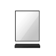 Rectangle Bathroom Mirror With Shelf