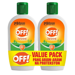 Mosquito Repellent Lotion - Overtime Twin Pack (100ml x 2)