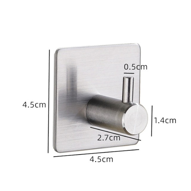 Stainless Steel Adhesive Wall Hook 2