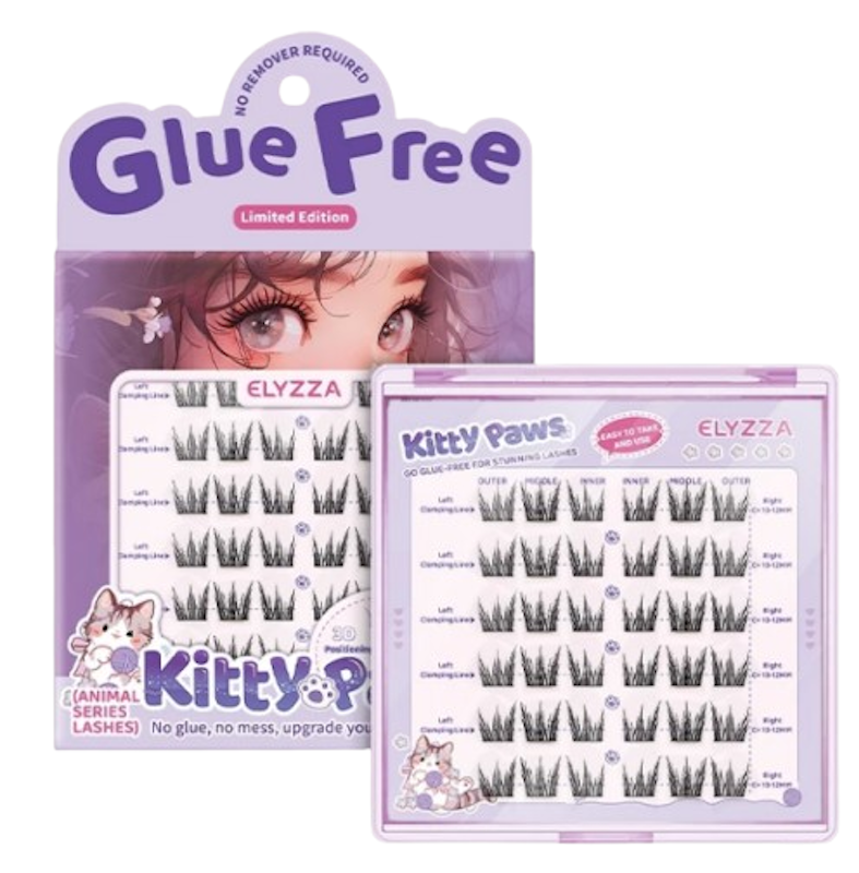 Glue-Free Kitty Paw False Eyelashes 1