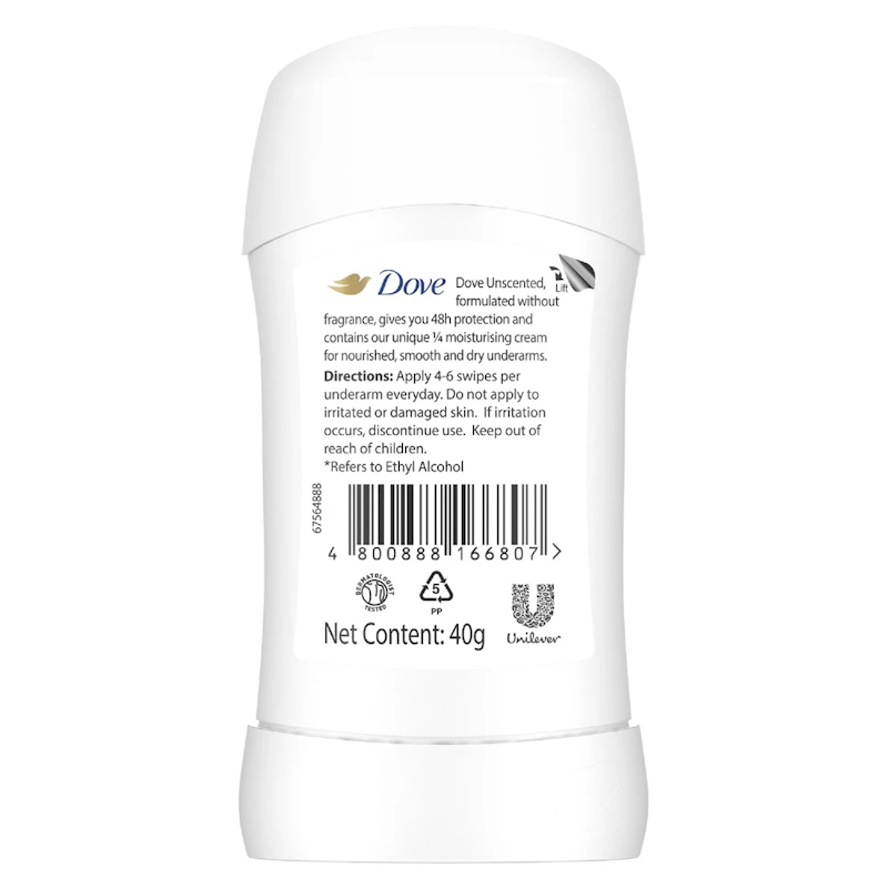 Unscented Antiperspirant Stick 2