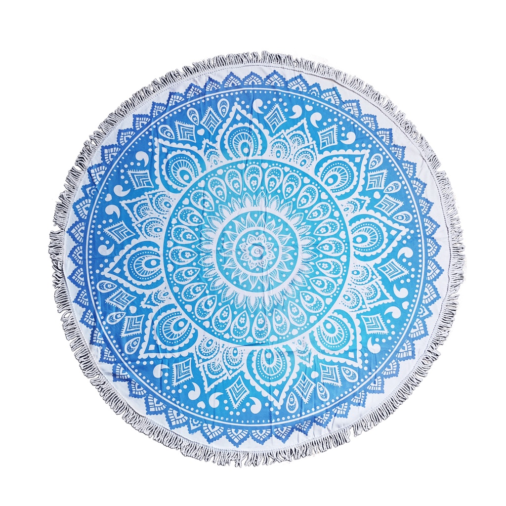 Mandala Round Tie Dye Adult Microfiber Beach Towel 4