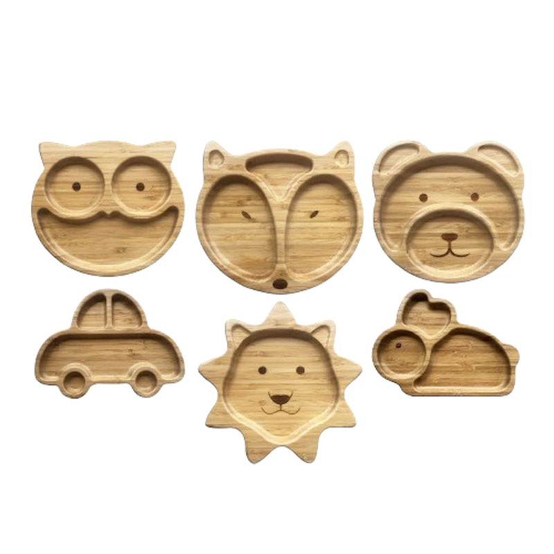 Baby Natural Bamboo Suction Plate 1