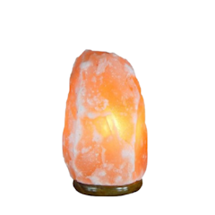 Natural Rock Salt Lamp 2-3 kg Authentic from Pakistan with Dimmer Switch Table Lamp