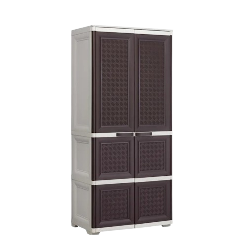 Mahogany Rattan Cabinet 1