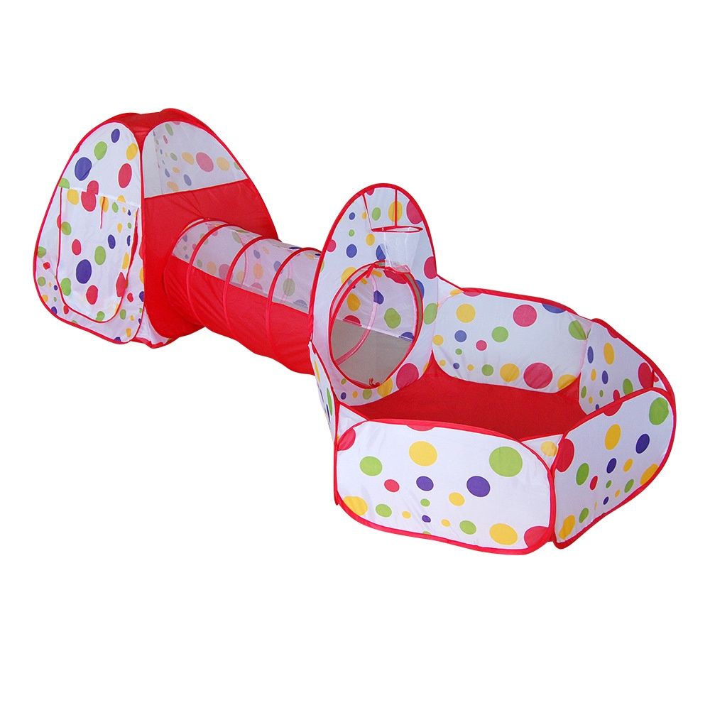 3-in-1 Kids Playhouse Tunnel Set 4