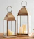 Pottery Barn Chester Handmade Brushed Brass Lantern 1