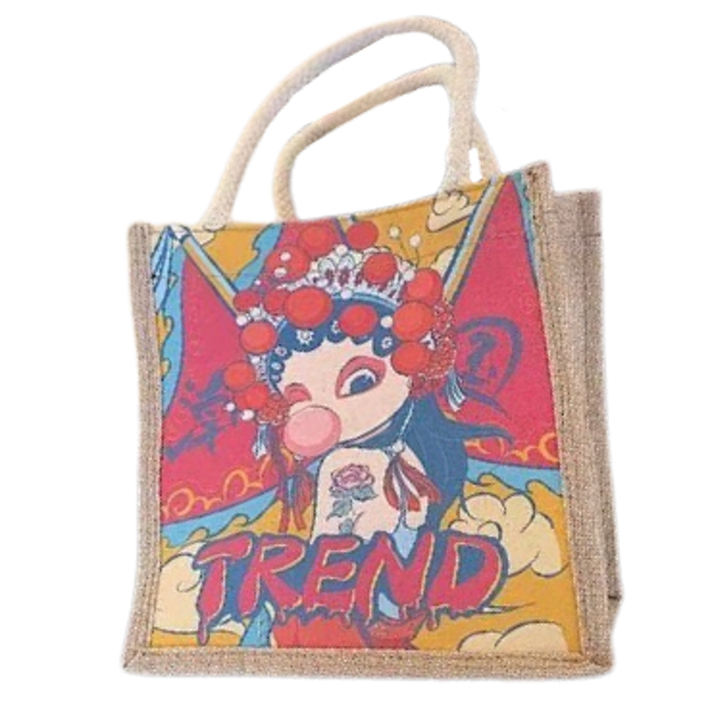 Canvas Tote Bag With Graffiti Design 2