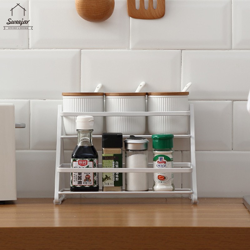 2 Tier Metal Seasoning Organizer Rack 3