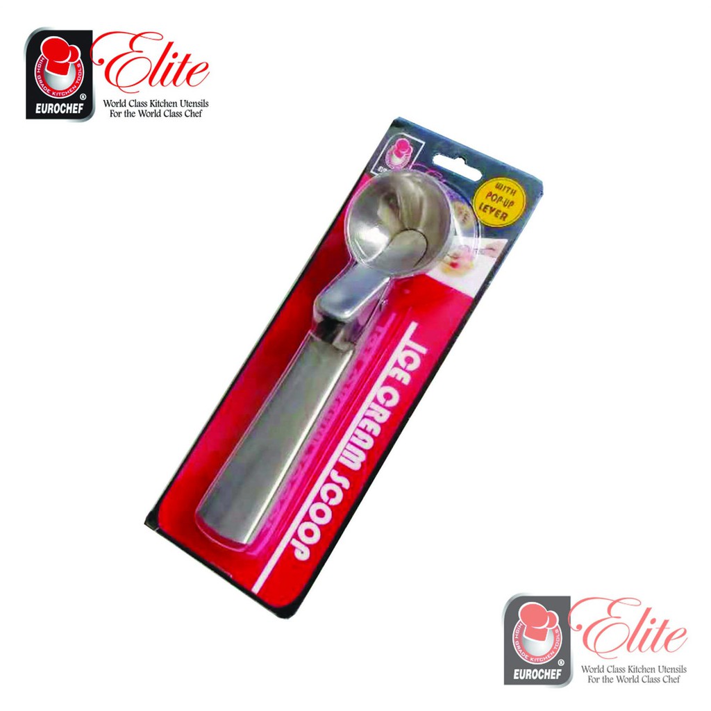 Stainless Steel Ice Cream Scoop with Pop-up Lever 3