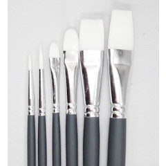 Acrylic Brush Pack 08 With Long Handle