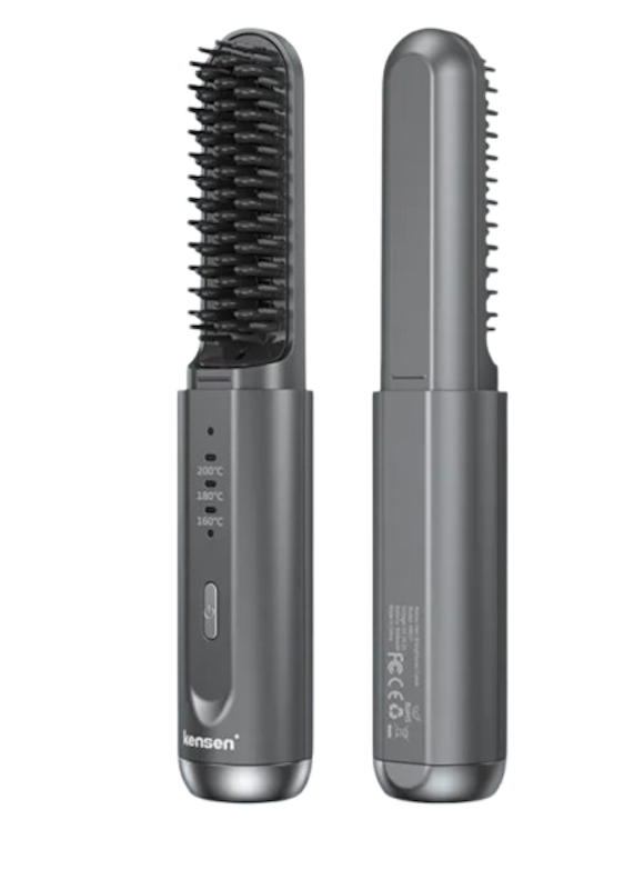 Cordless 2 In 1 Ionic Hair Straightener Brush 1