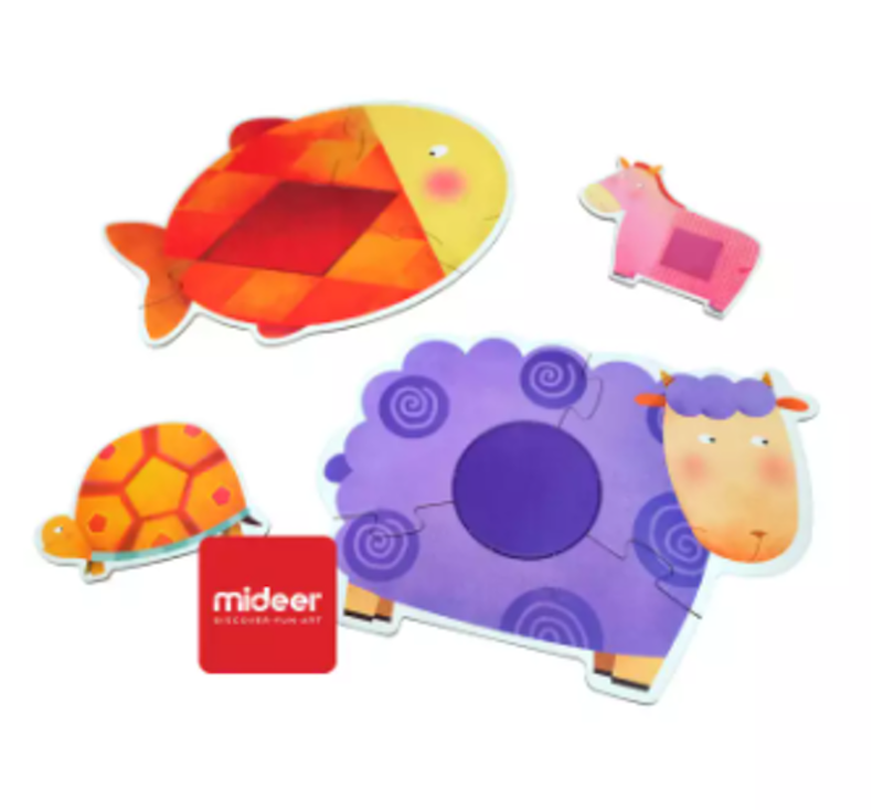 First Puzzle Animals Geometry Early Learning Educational Toy Jigsaw 4