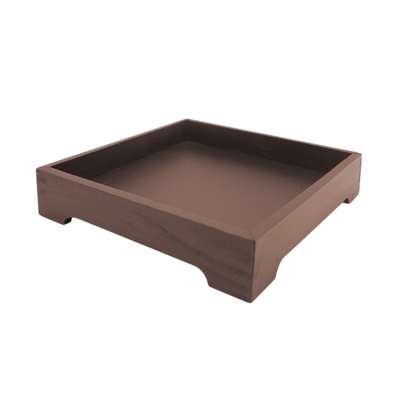 Bali Wood Tray Candle Holder 2