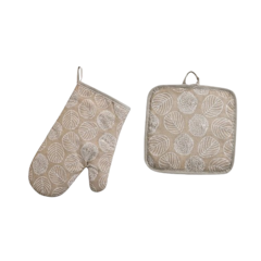 2-in-1 Heat Resistant Oven Glove Pot Holder