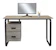 San-Yang Computer Table Light Walnut 1