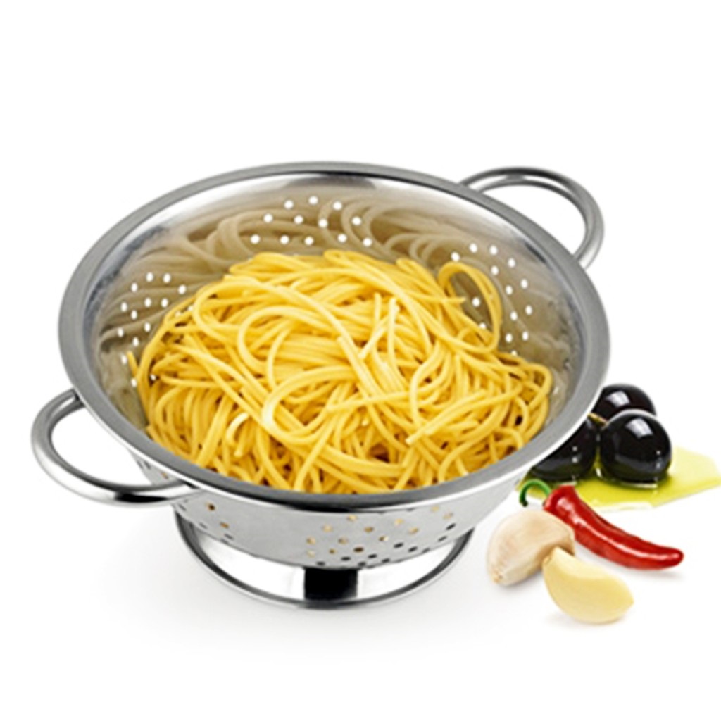 Stainless Steel Kitchen Colander w/ Base 2
