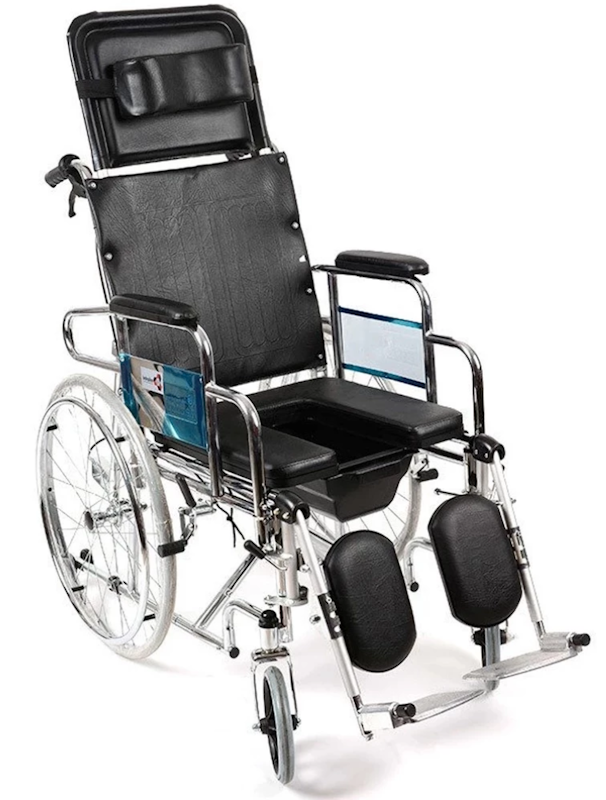 Reclining Commode Wheelchair 1