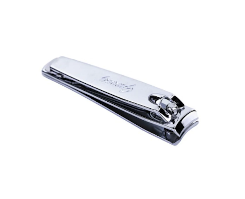 Square Tip Chrome Nail Clipper With Nail File 1