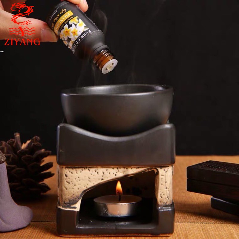 Big Square Elephant Style Ceramic Oil Candle Burner 3