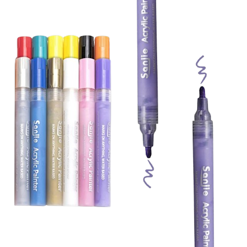 Basic Colors Acrylic Paint Marker Pen 1