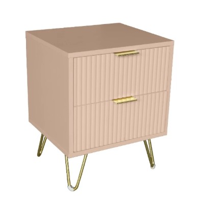 2 Drawer Bedside Night Table 	   1