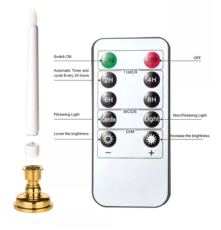Flameless Candles With Timer 2
