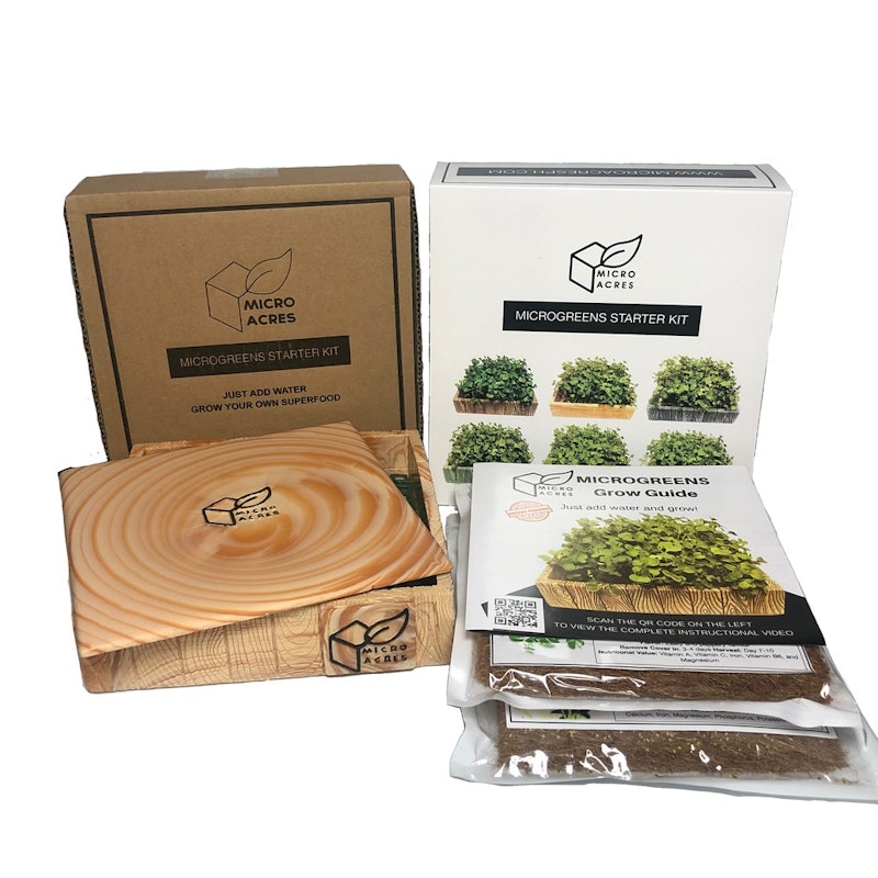 PREMIER Microgreens Starter Kit (Mahogany Design) 1