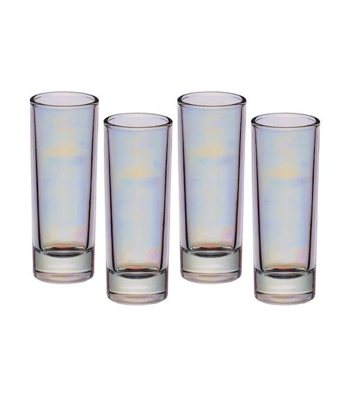Barcraft Lustre Glassware Tall Shot Glasses 1