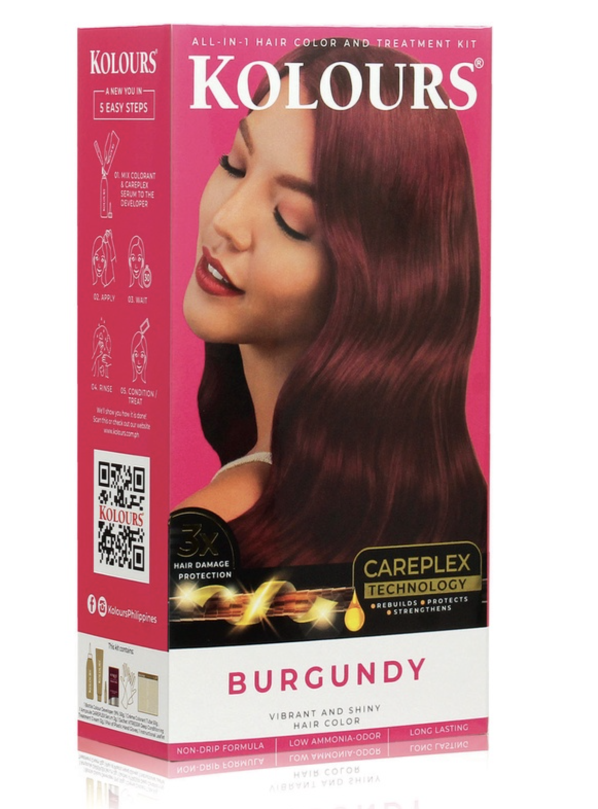 Hair Dye Burgundy 1