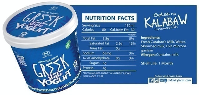 Carabao's Milk Greek Style Yogurt 2