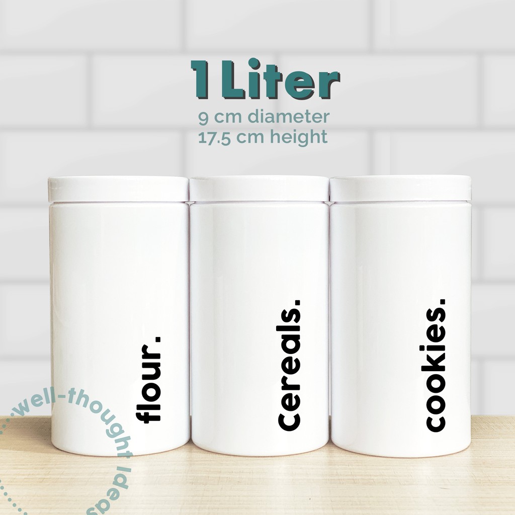 Minimalist White Condiment Jar  5