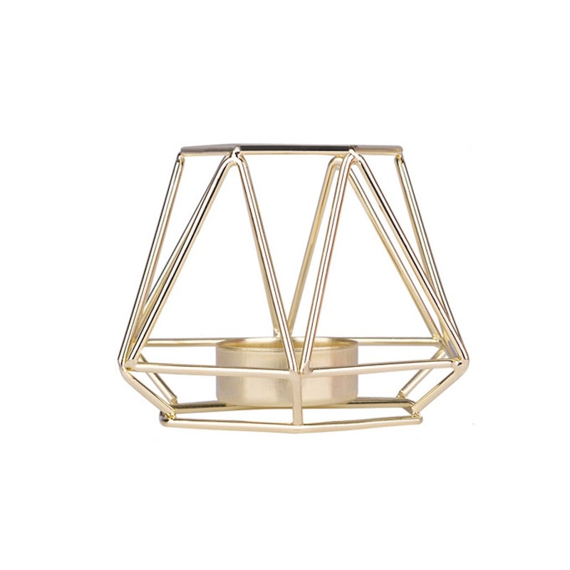 Nordic Style Wrought Iron Geometric Candle Holders 2