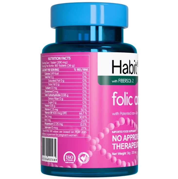 Folic Acid With Patented Iron + Zinc 3