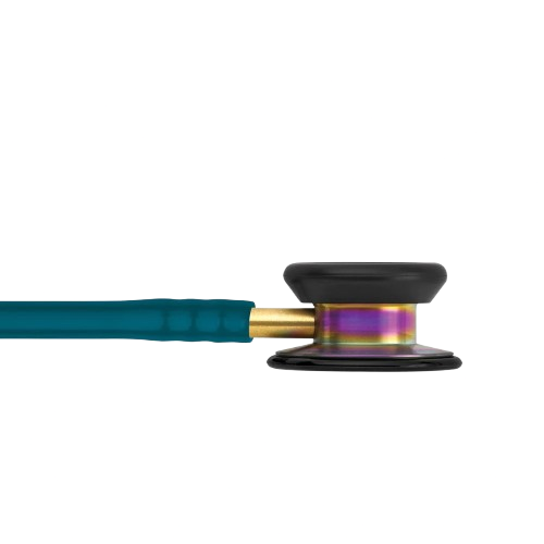 Classic II Pediatric Stethoscope, Rainbow-finish Chestpiece, Caribbean Blue Tube 3