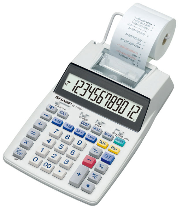 Printing Calculator EL-1750V 1