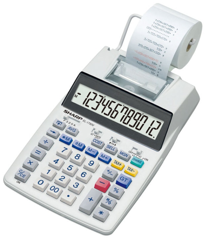 Printing Calculator EL-1750V 1