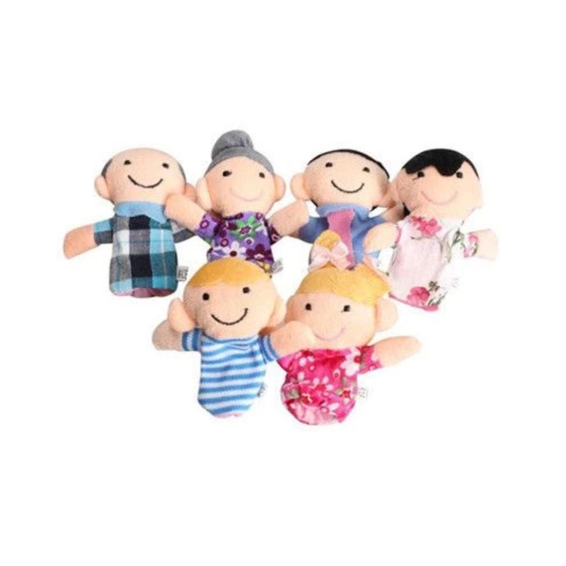 6 Pcs Family Finger Puppets 1