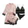 Lovito Women Sexy 4-Piece Silk Lace Strapless Nightgown Set 1