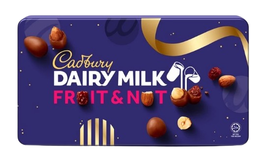 Dairy Milk Panned - Fruits & Nuts 200g Smooth Creamy Taste, Chocolate Gift Set 1