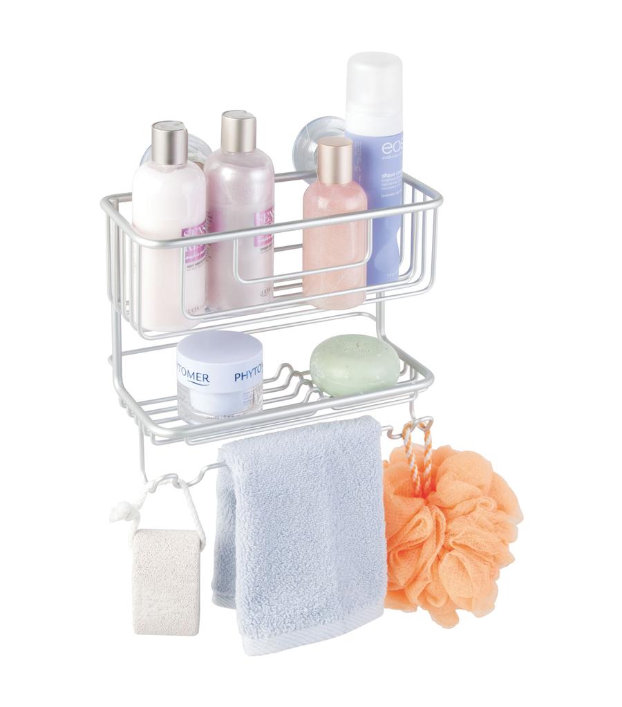Metro Aluminum Turn-N-Lock Two-Tier Combo Basket 2